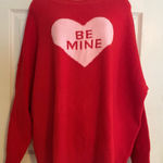 Vince Camuto  Red and Pink Heart Sweater Photo 0