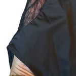 ZARA  Womens Black Satin Lace Bodysuit V-Neck Tank Top Sexy Boudoir Size Medium Photo 4