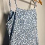 Princess Polly  Grasby Mini Dress Blue Floral Back Cutout Cottagecore Milkmaid 4 Photo 2