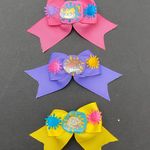Nickelodeon Rugrats  Vintage Bow Hair Clips Lot of 3 Photo 0