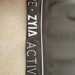 Zyia active logo crop leggings womans size 6/8 small medium olive green Photo 6