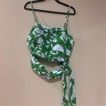 Kate Spade Blue and Green Tank Top with Tie Photo 2