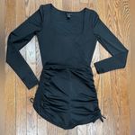 Forever 21  Black Ruched Long Sleeve Dress Photo 1