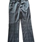 Talbots Womens  Signature Flare Charcoal Gray Plaid Dress Pants - Sz 4 Photo 0