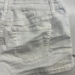 Celebrity Pink  Juniors Size 13 White Denim Low Rise Cuffed Shortie Jean Shorts Photo 4