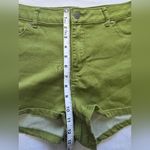 Nicki Minaj Nicky Minaj Mid-Rise Denim Green Short Shorts Size‎ 13/14 Photo 5