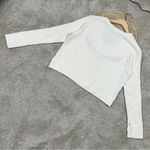 Athleta Cashmere Blend Felicity Cozy V-Neck Sweater Longsleeve Magnolia White XS Photo 7