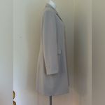 JOHN MEYER OF NORWICH Beige Long Coat & 2 Big Pockets Reverse Hiden Buttons.Sz L Size L Photo 1
