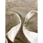 Carmen Marc Valvo  Metallic Gold Chain Belt Linen Blend Elegant Sleeveless Gown 8 Photo 3