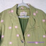 Free People New!  Cali Printed Blazer -‎ Moss Combo, size M Photo 7