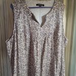 Chadwick's  womens 2x linen rayon blend maxi floral print sleeveless dress Photo 2