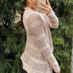 Inc international concepts pink cream sequin cardigan sz s Photo 2