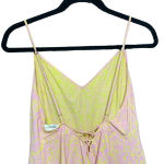 Anthropologie ‎ Lilka Saffron Romper Culottes Tie Back Floral Pink Yellow Small Photo 7