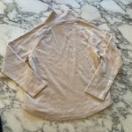 J.Crew NWT  wide button collar sweatshirt Heather Cream Sz M HOLE TO BE SEWN Photo 6