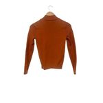Elie Tahari Elie  Rust‎ Orange Crewneck Fitted Pullover Sweater Size Small Photo 2
