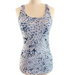 Lululemon Studio Racerback Tank Top Star Crushed Silver Fox Deep Navy Size 6 Blue Photo 2
