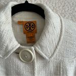 Tory Burch  Women’s Cream White Tweed Buttons Coat Blazer‎ Size 2 Photo 10