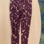 Maroon Geometric Print Pants Torrid Size 0 US Size 12 Leggings Cotton Photo 2