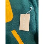 NWT Wilo The‎ Label Cosy Fleece Teal and Marigold Photo 4