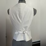 Midnight Velvet white Satin Blouse Size 6 Photo 5