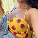 J.Crew Yellow bikini with Strawberries!! Photo 1