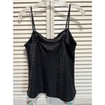 Gilli Black Cheetah Satin Camisole Adjustable Straps Size Small Photo 3