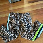 Pam & Gela  Animal Print Side Stripe Track Pant Photo 3