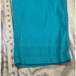 Chico's  Ultimate Fit Linen Blend Crop Pants Size 3 XL 16 Green Casual Vacation Photo 10