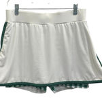 Tuckernuck White Tennis Golf Pickleball Skort Green Gingham Sporty Preppy Large Photo 0