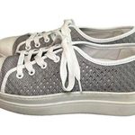 JSlides J/SLIDES Gray Natasha Crochet Platform Sneaker, Size 7 Photo 0