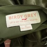 Birdy Grey Lisa Long Dress - Shiny Satin Olive Green Size XS Photo 1