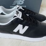 New Balance BB80 Low-Top Leather Sneakers, Black/White, Size 9.5/EU 41 Photo 1