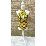 ZARA NWT  Floral Twist Neck Halter Bodysuit Photo 2