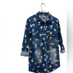 Floral Denim Button Photo 2