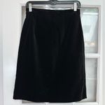 Laura Ashley Vintage Black Velvet A-Line Skirt Classic Career Holiday Size 10 M Photo 9
