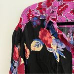 Free People  Button Tunic Dress "Brunch a Bunch" Mixed Media Floral Photo 4