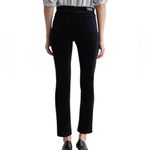 AG Adriano Goldschmied AG Velvet High Rise Mari Straight Jeans Black Size 25 Photo 5