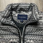 Lands' End Faire Isle Snowflake Down Insulated Puffer Vest Black Size undefined Photo 4