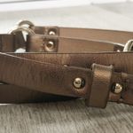 Ann Taylor Bronzed Gold Skinny Belt Photo 1