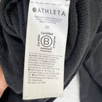 Athleta Recharge Faux Wrap Sweatshirt V Neck Black Womens 3X Workout Outdoor Photo 6