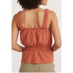 Marine layer  Dylan Smocked‎ Cotton Tank-Baked Clay XL NWOT Photo 2