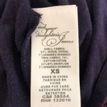 NYDJ  plum purple‎ ruffle button down top Photo 4