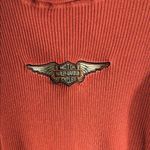 Harley Davidson Women's Orange Turtleneck Sweater Size L Photo 1