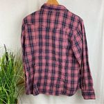 Bit & Bridle  Pink & Blue Pearl Snap Long Sleeve Rodeo Plaid Gingham Top L Photo 2