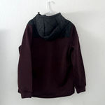 Canada Weather Gear NWT quilted black zipper jacket maroon sweater sleeves hood Photo 1