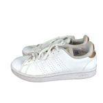 Adidas Advantage Cloudfoam Trainers Comfort White Leather Sneakers Women's 9 Photo 1