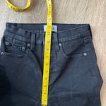 Pistola  Women’s Black Skinny Jeans sz 24 Raw Hem Cropped Distressed Denim Pants Photo 7