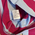 Lacoste vintage pink and blue striped long sleeve size 42 Has some bleach stai Photo 6