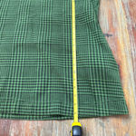 Bryn Walker  Green Black Plaid Tunic Top Cowl Neck Large Cozy Chic Photo 6