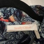 See By Chloe  Multicolor Blue Floral Drawstring Waist Dress Size 38 EU Photo 3